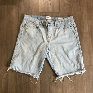 Frame Denim Bluebell L’Homme Cutoff Denim Jean Shorts 36